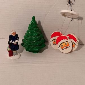 Christmas Decor Dept 56 figure 1984 Santa  windchime Xmas Tree Mold 83